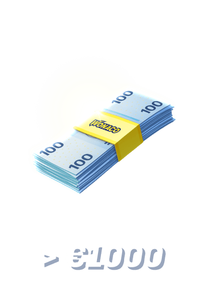 Mache Einzahlungen über 1.000&nbsp;€