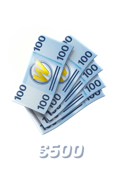 Mache eine Einzahlung von 500&nbsp;€