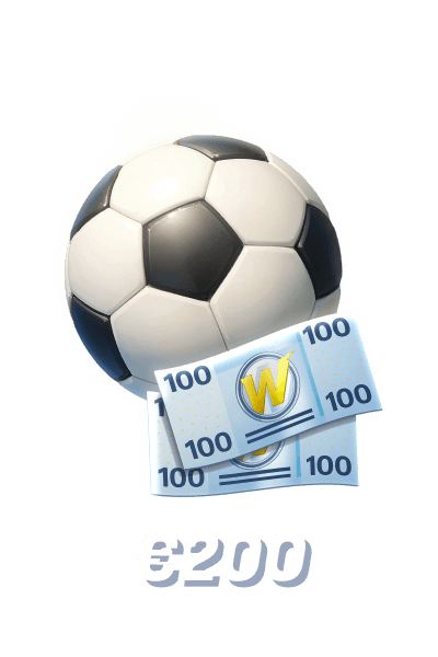 Platziere eine 2 200&nbsp;€  Wette auf Sport